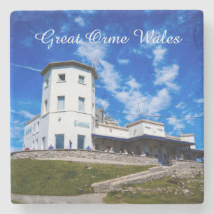 Großer Orme Wales. Steinuntersetzer