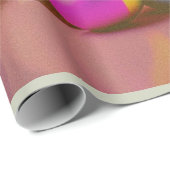 Grosser Osterhase mit farbenfroher Eiersammlung Geschenkpapier (Rolleneckpunkt)