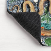 Großer ovaler Teller geformt in der Entlastung Mousepad (Ecke)