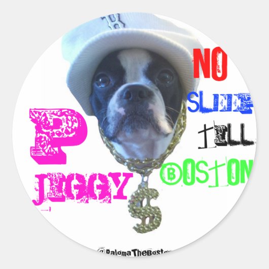 Großer P-Jiggy Aufkleber! Runder Aufkleber (Vorderseite)