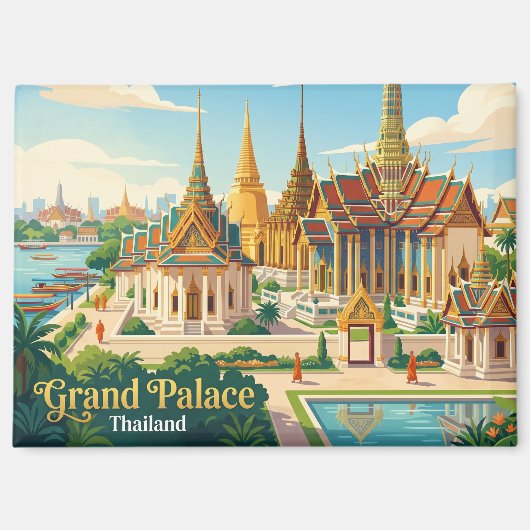 Großer Palast Thailand Magnet (Vorderseite)