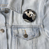 Großer Panda auf Felsen Button (Beispiel)