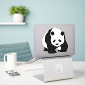 Großer Panda-Aufkleber Aufkleber (Laptop auf Schreibtisch)