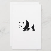 Großer Panda Briefpapier (Vorne/Hinten)
