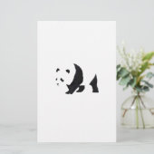 Großer Panda Briefpapier (Stehend Vorderseite)