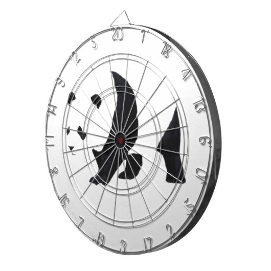 Großer Panda Dartscheibe (Vorderseite rechts)