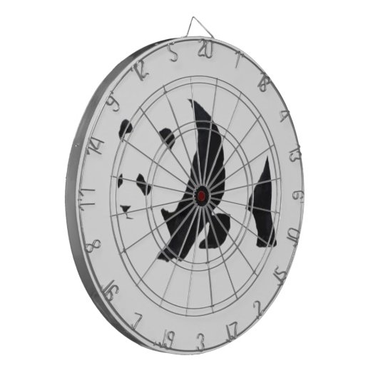 Großer Panda Dartscheibe (Vorderseite Links)