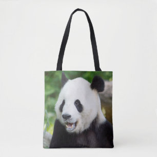 Großer Panda, der Bambus isst Tasche
