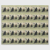Großer-Panda-Feiertag Geschenkpapier (Flach)