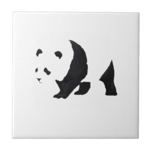 Großer Panda Fliese