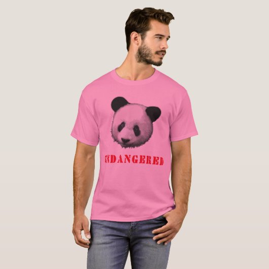 Großer Panda gefährdeter Bär T-Shirt (Vorne ganz)