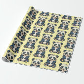 Großer Panda Geschenkpapier (Ungerollt)