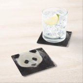 Großer Panda im Schnee Rechteckiger Pappuntersetzer (Vor Ort)