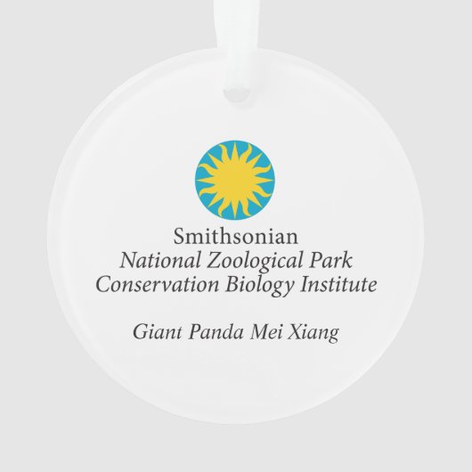 Großer Panda Mei Xiang Ornament (Rückseite)