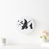 Großer Panda Runde Wanduhr (Zuhause)