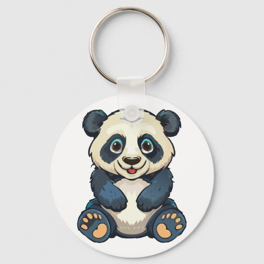 Großer Panda Schlüsselanhänger (Vorderseite)