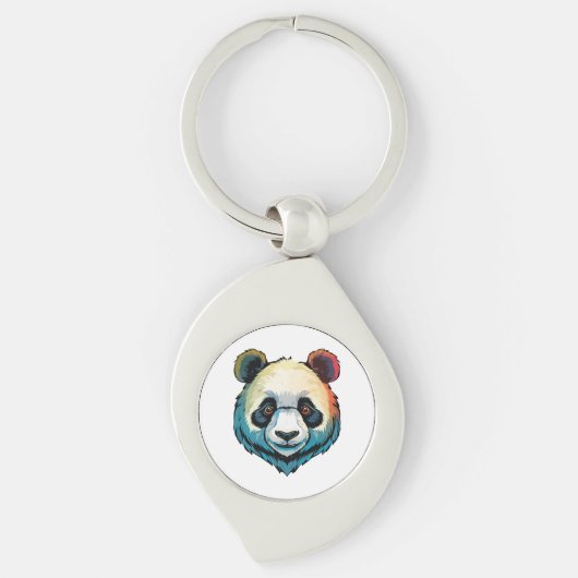 Großer Panda Schlüsselanhänger (Vorderseite)