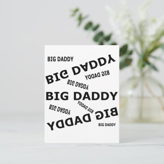 Großer Papa! Postkarte (Stehend Vorderseite)