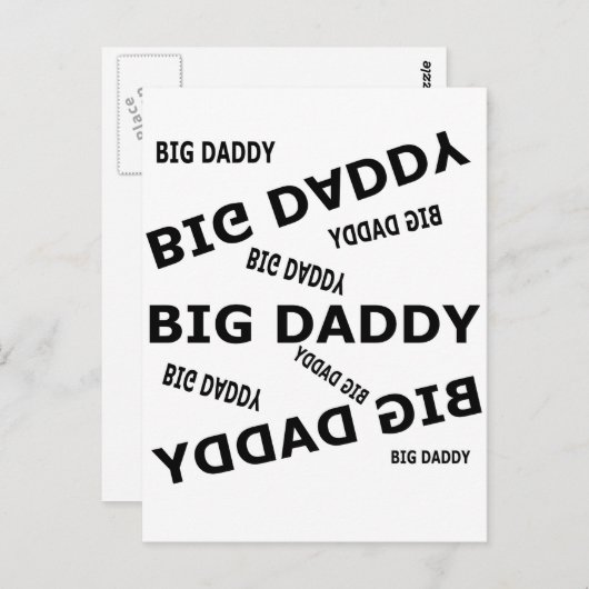 Großer Papa! Postkarte (Vorne/Hinten)
