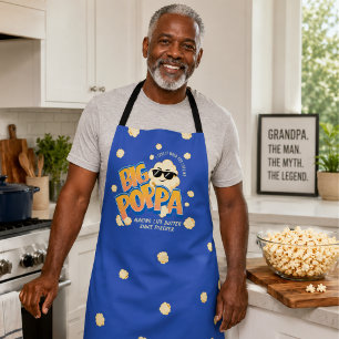 Großer Pappa Popcorn Papa Lustige Vatertag-Schürze Schürze
