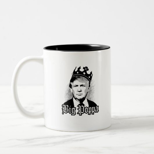 Großer Pappa-Trumpf Zweifarbige Tasse (Links)