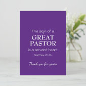 GROSSER PASTOR | SERVANT HEART Modern | DANKE (Stehend Vorderseite)