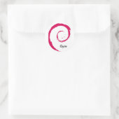 Großer pazifischer Müllhalde Runder Aufkleber (Tasche)