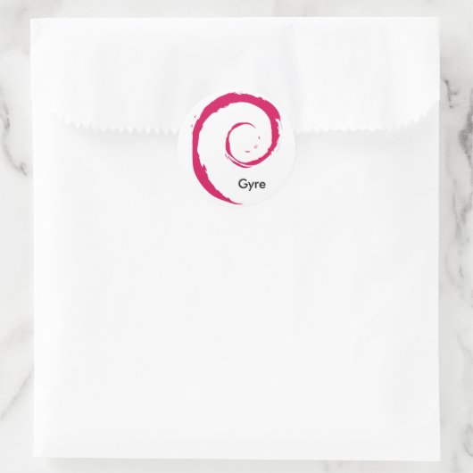 Großer pazifischer Müllhalde Runder Aufkleber (Tasche)