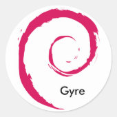 Großer pazifischer Müllhalde Runder Aufkleber (Vorderseite)