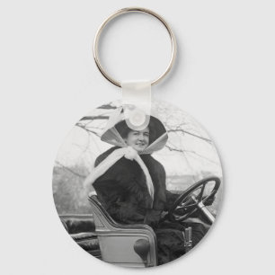 Großer Pelz-Mantel, frühe 1900s Schlüsselanhänger