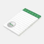 Grosser Personalisierter Golfposten - Hinweise Post-it Klebezettel (angewinkelt)