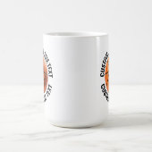 Großer personalisierter Text Basketball 0,44l Cust Kaffeetasse (Mittel)