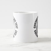 Großer personalisierter Text Golfball individuell  Jumbo-Tasse (Vorderseite)