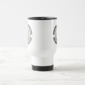 Großer Personalisierter Text Weißer Benutzerdefini Reisebecher (Mittel)