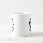 Großer personalisierter Textfußball 313g Benutzerd Kaffeetasse (Mittel)
