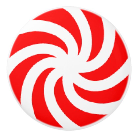 Großer Pfefferminz-Süßigkeits-Keramik-Griff Keramikknauf (Vorderseite)