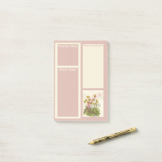 Großer Pfosten mit gelben Pfoten Post-it Klebezettel