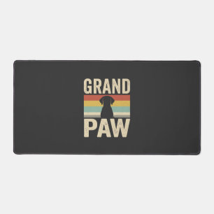 Großer Pfote Vintage Hund Retro Schreibtischunterlage