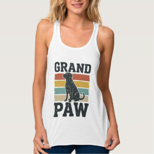 Großer Pfoten Vintage Hund Großvater Shirt Design_