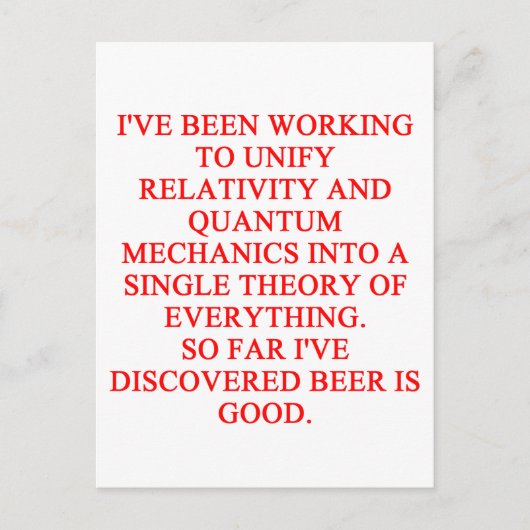 großer philosophischer Witz Postkarte (Vorderseite)