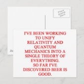 großer philosophischer Witz Postkarte (Vorne/Hinten)