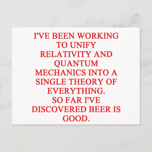 großer philosophischer Witz Postkarte (Vorderseite)