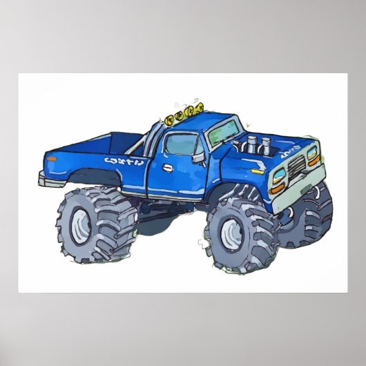 Großer Pick-up-Truck Poster (Vorne)