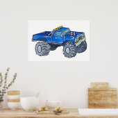 Großer Pick-up-Truck Poster (Küche)