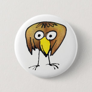 Großer Piepmatz-Knopf Button