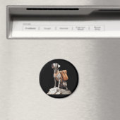 Großer Pitbull-Däne Magnet (In Situ (Geschirrspüler))