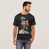 Großer Pitbull-Dogge T-Shirt (Vorne ganz)
