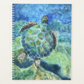 Großer Planet Wasserfarbenschildkröte #2 Planer (Vorderseite)