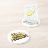 Großer Planierraupen-Bulldozer Untersetzer (Seite)