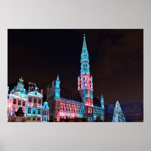 Großer Platz in Brüssel Poster (Vorne)